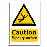 Caution Slippery Surface - A5