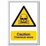 Caution Chemical Store - A5