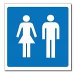 Male & Female Sign - 5.85x5.85(inch)	