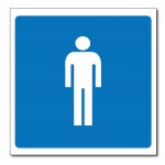 Male Sign - 5.85x5.85(inch)