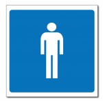 Male Sign - 5.85x5.85(inch)