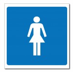 Female Sign - 5.85x5.85(inch)