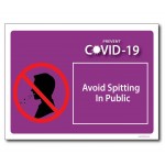 Avoid Spitting In Public - A4