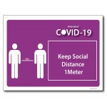 Keep Social Distance 1m - A4