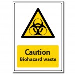 Caution Biohazard Waste - A5