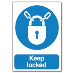 Keep locked Sign - A6