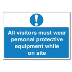 All Visitors Must Sign - A4