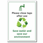 Save Water (English) - A5