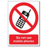 Do Not Use Mobile Phones - A5